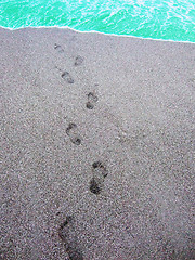 Image showing footprints