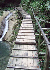 Image showing wooden bridge