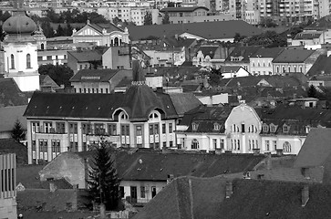 Image showing cluj-napoca view in bw