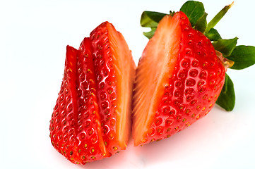 Image showing Cutted strawberry