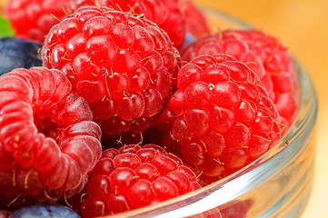 Image showing Raspberry and blueberry 