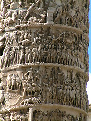 Image showing piazza colonna Roma italy detail