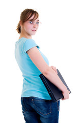 Image showing Teenager schoolgirl