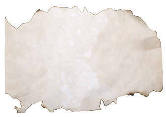 Image showing burnt paper