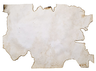 Image showing old burnt blank
