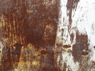 Image showing dirty rusty metal