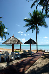 Image showing Resort hotel in a tropical beach in Brazil