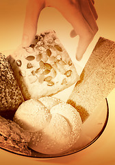 Image showing Assortment of baked bread