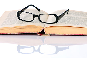 Image showing book and eyeglasses 