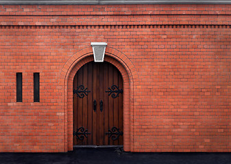 Image showing Gate and wall