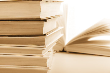 Image showing stack of books