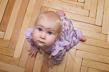 Image showing baby on all fours