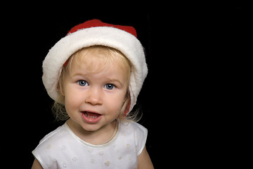 Image showing funny christmas girl