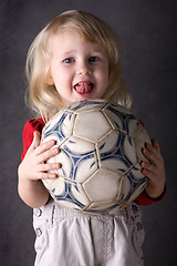 Image showing girl footballer