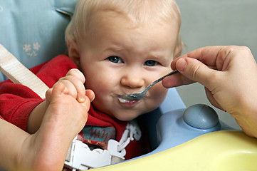 Image showing mom, breakfast is over