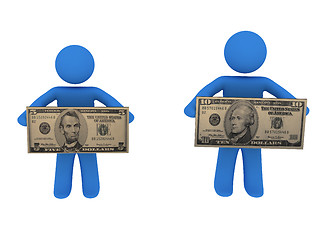 Image showing Persons with money