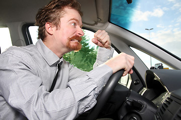 Image showing mad driver 