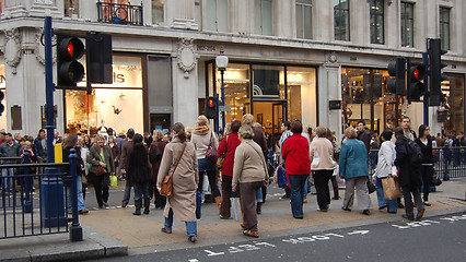 Image showing London pedestrians