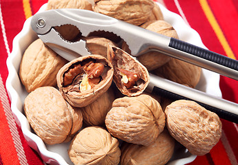 Image showing Walnuts and nutcrackers