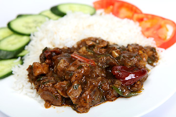 Image showing Beef szechuan meal