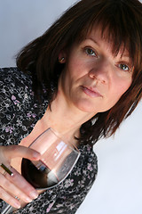 Image showing Drinking wine