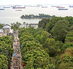 Image showing Merlion path - Isle Sentosa, Singapore