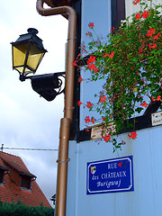 Image showing Street sign named Castles St.