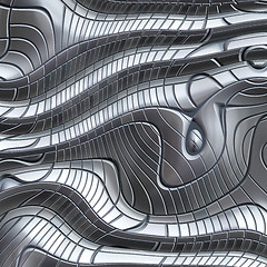 Image showing abstract metal