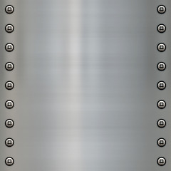 Image showing riveted metal background