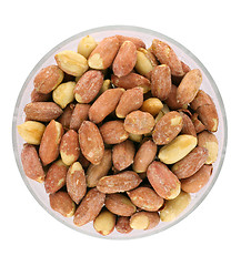 Image showing Roasted peanuts in bowl