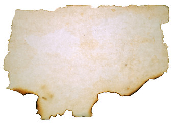 Image showing burnt paper