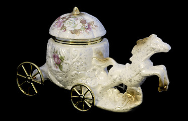 Image showing Souvenir horse and carriage