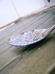 Image showing Spoon and sugar