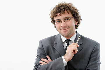Image showing Friendly businessman, isolated