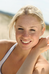 Image showing Beautiful sporty female 