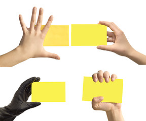 Image showing hand and cards