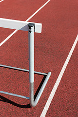 Image showing track and field - hurdle close up