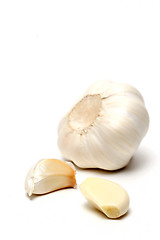 Image showing garlic over white