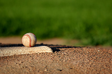 Image showing baseball on pitchers mound