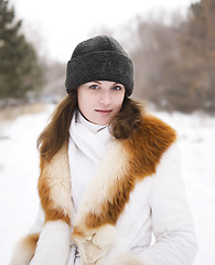 Image showing winter portrait