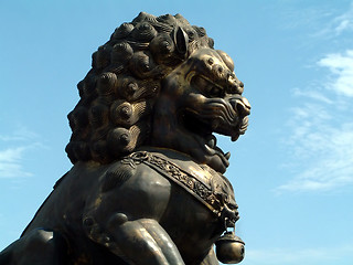 Image showing Statue of Chinese Lion
