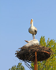 Image showing Statue of the stork