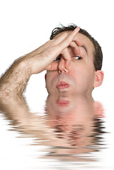 Image showing Man About To Drown