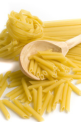 Image showing pasta in wooden