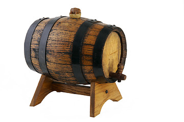 Image showing Little Wine Barrel on a Support -2