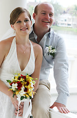 Image showing Bride and groom