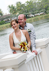 Image showing Bride and groom