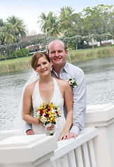 Image showing Bride and groom