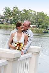 Image showing Bride and groom