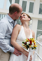 Image showing Bride and groom